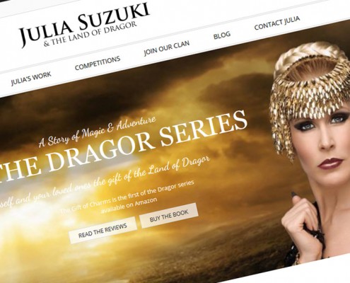 julia suzuki author website design