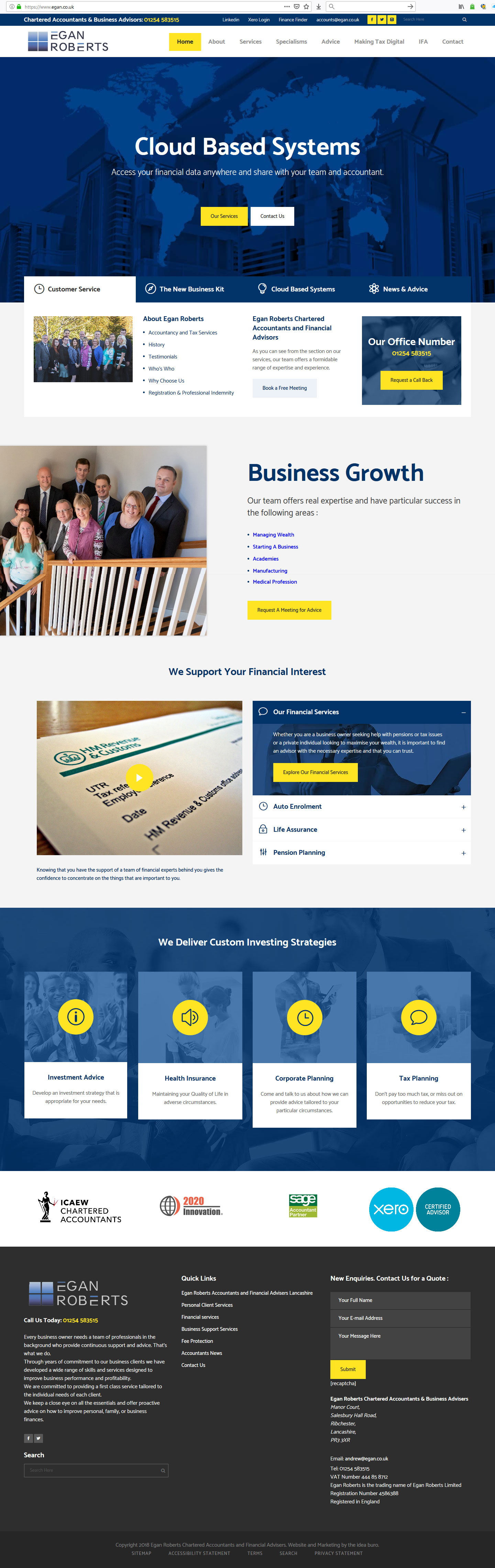 accountants website builder